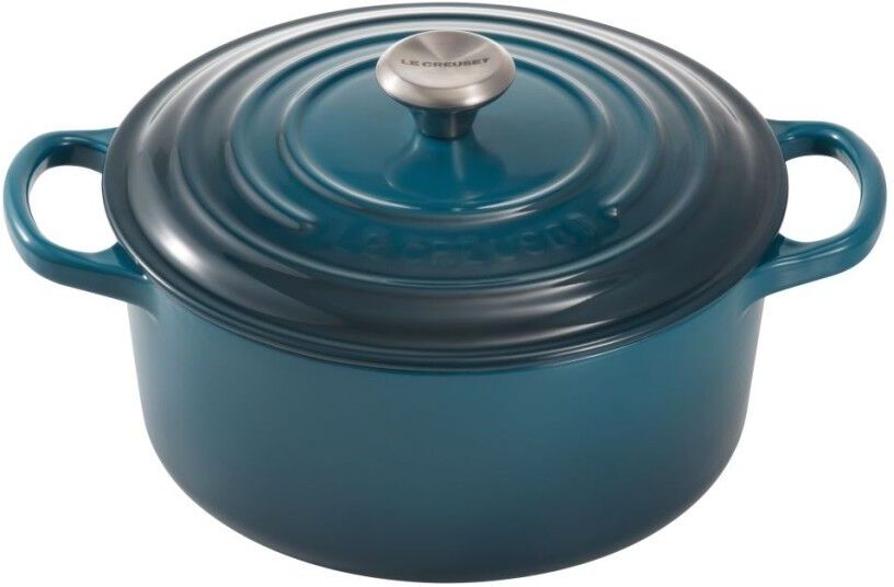 Le Creuset Signature Round Dutch Oven Deep Teal "20 cm