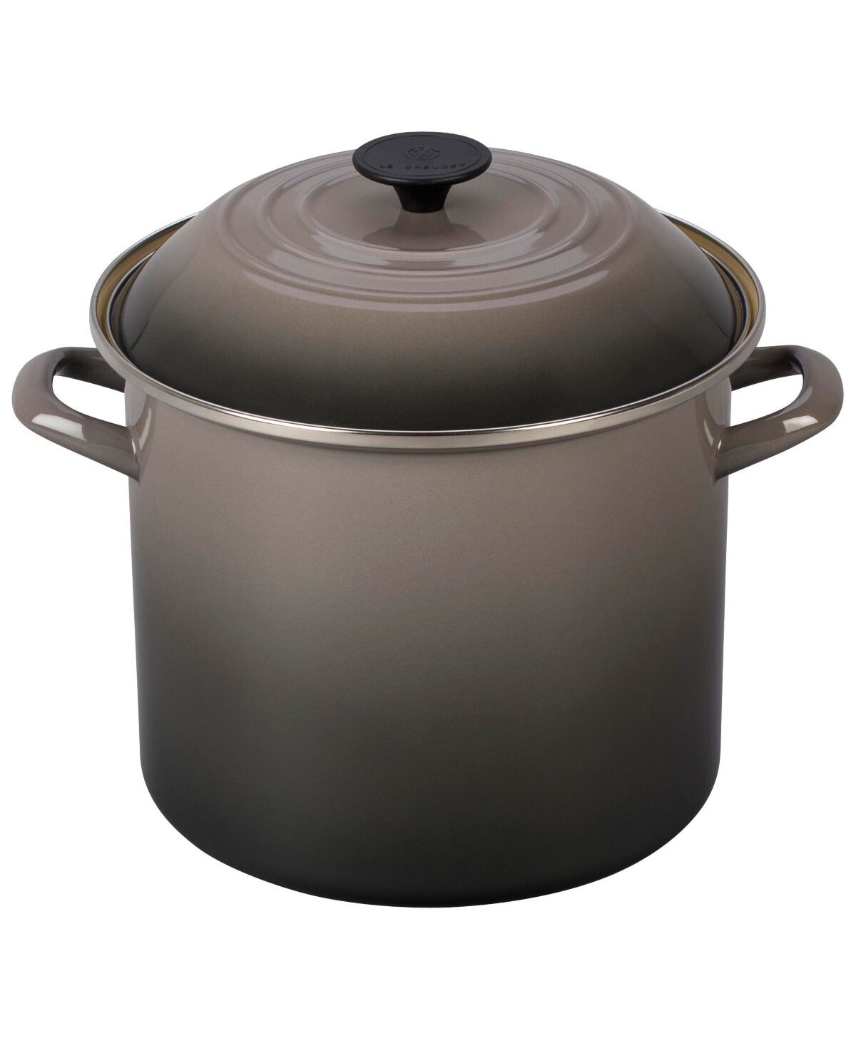 Le Creuset 10 Quart Enamel on Steel Stock Pot with Lid - Oyster