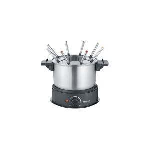 SEVERIN FO 2470 - Fonduegryde - 1.4 liter - 1.5 kW - sort/rustfrit stål