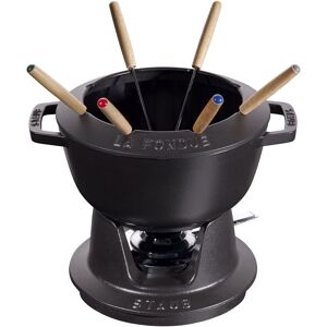 Staub Specialities Fonduesæt 20 cm, Sort