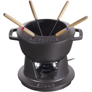 Staub Specialities Fondueset 18 cm, Svart