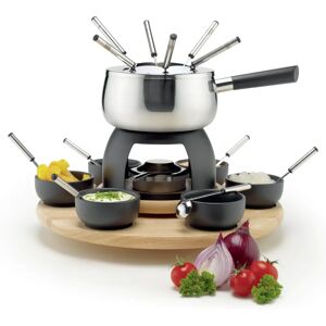 Symple Stuff 1.8L Stainless Steel Fondue Set gray 39.0 H cm