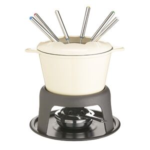 MasterClass Master Class Cast Iron Enamelled Beige Fondue Set