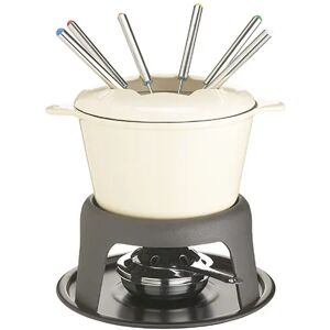 MasterClass Master Class Cast Iron Enamelled Beige Fondue Set