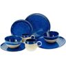 CreaTable Kombiservice »Geschirr-Set Deep Blue Sea«, (Set, 8 tlg., Kaffeeservice und Tafelservice im Set, für 2 Personen), Service, jedes Stück ist... blau