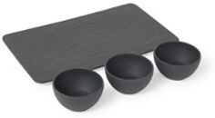 Villeroy & Boch Manufacture Rock Dipschale 4erset Dunkelgrau