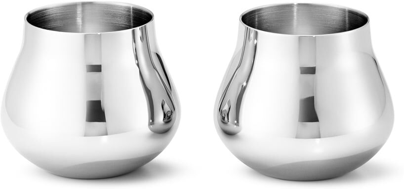 Jensen Georg Jensen - Sky Shotglas 8 cl, Edelstahl (2er-Set)