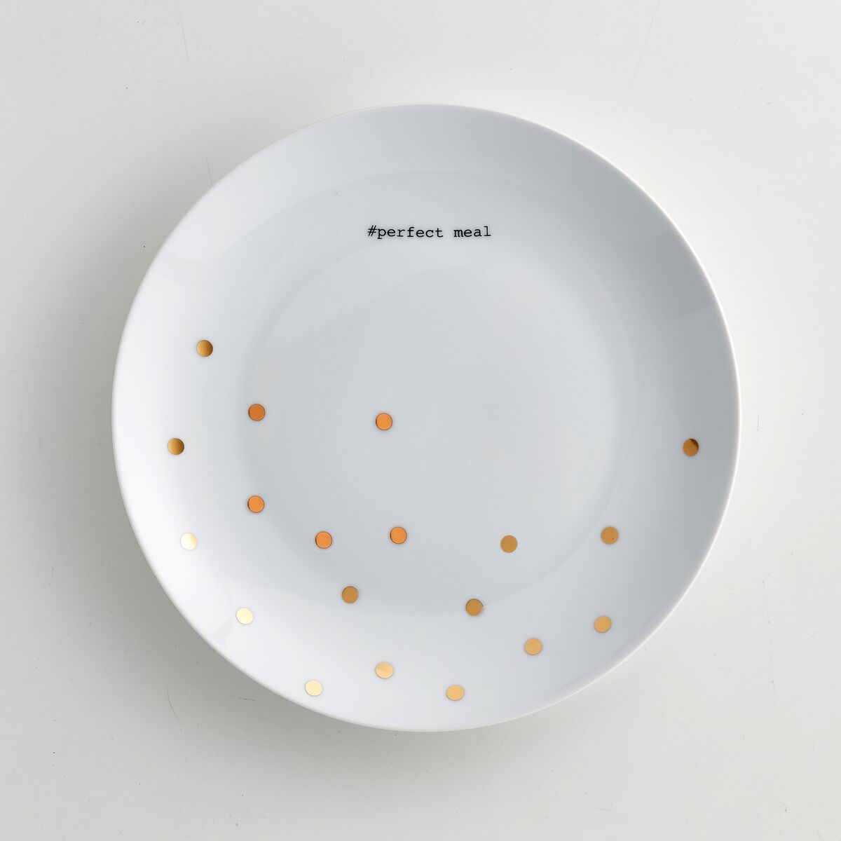 LA REDOUTE INTERIEURS Lot 4 assiettes plates porcelaine, KUBLER