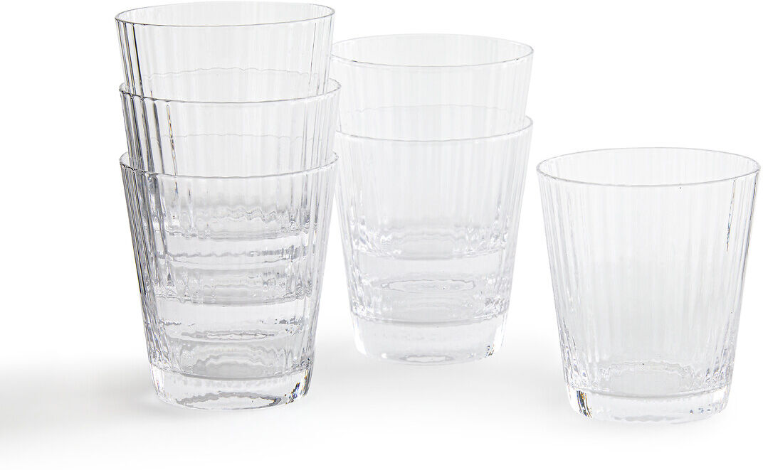 LA REDOUTE INTERIEURS Lot de 6 verres striés, Sempli