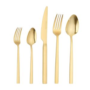 Home affaire Besteck-Set »Colmar«, (Set, 30 tlg.), PVD glänzend goldfarben