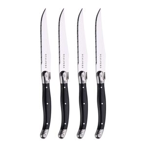 Home Scalpers Steakkochmesser, (Set, 4 tlg., Steakmesser Set 4 Stück) schwarz