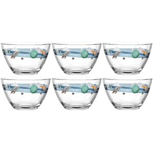 LEONARDO Dessertschale »Avventura 400 ml, 6 Stück, Weltall«, 6 tlg., aus Glas Blau, Transparent, weiss