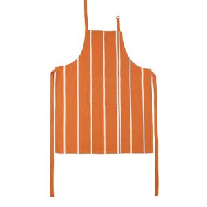 stuco Kochschürze »Streifen«, (1 tlg.), mit Tasche und jacquardartiger... orange/weiss Größe