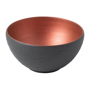 Villeroy & Boch Schale »Manufacture Rock Glow«, 4 tlg., aus Porzellan schwarz/bronzefarben Größe