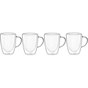 LEONARDO Latte-Macchiato-Glas »Duo 300ml«, (4 tlg.) transparent Größe