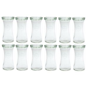 WECK Einmachglas »100 ml Weck-Delikatessen-Gläser«, (- tlg.) Transparent Größe