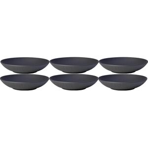 Villeroy & Boch Suppenteller »Manufacture Rock Ø 23.5 cm Schwarz« schwarz Größe