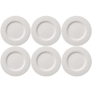 Villeroy & Boch Speiseteller »Manufacture Rock Ø 27 cm 6 Stück, Weiss«, (6 St.) weiss Größe