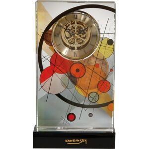 Goebel Tischuhr »Wassily Kandinski, Kreise im Kreis, 67100081« transparent Größe