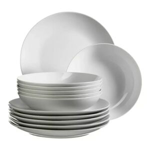 Na - Dinnerset, 12-Teilig, Weiss