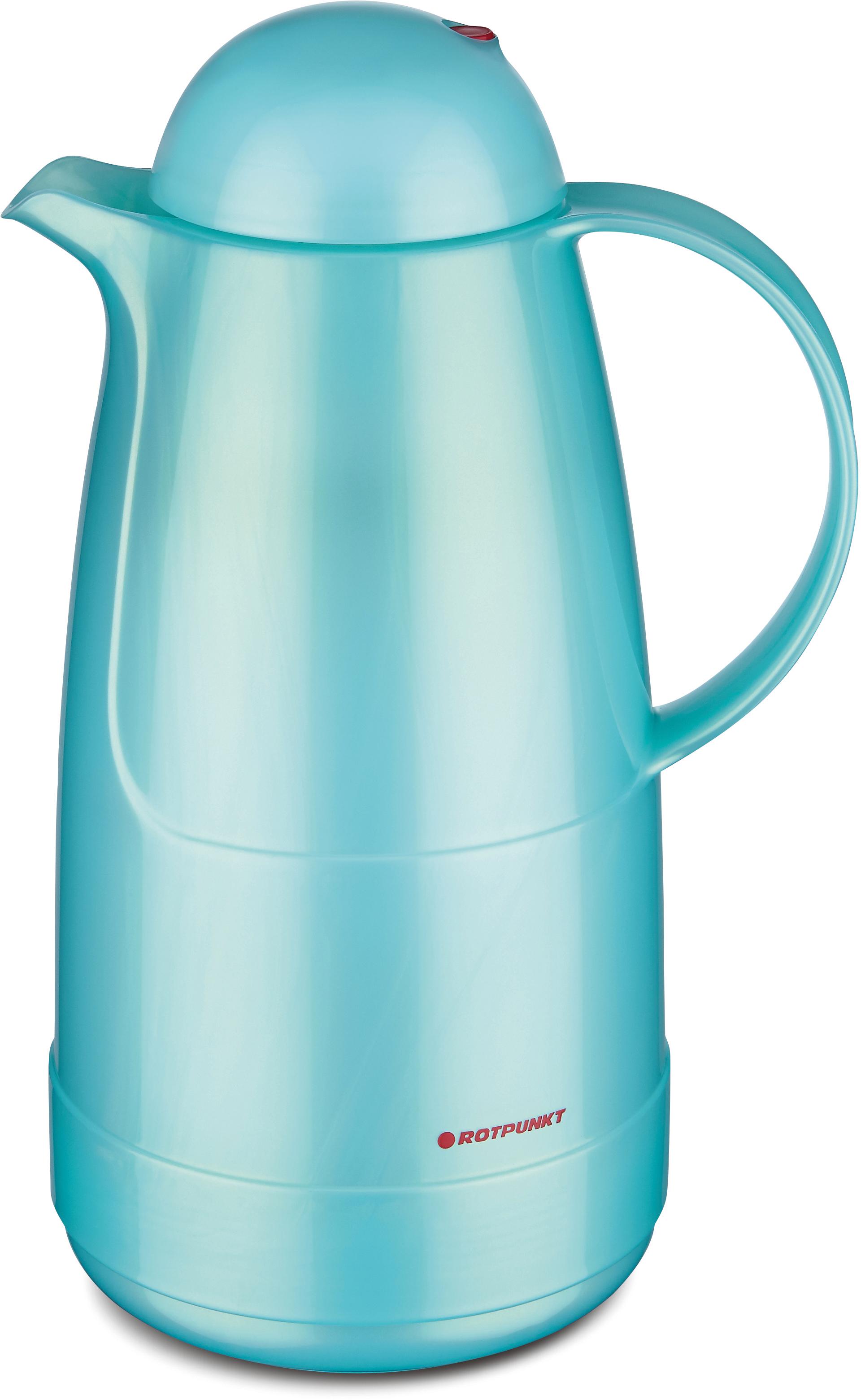 ROTPUNKT Isolierkanne »Shiny Aquamarin«, 1,5 l blau