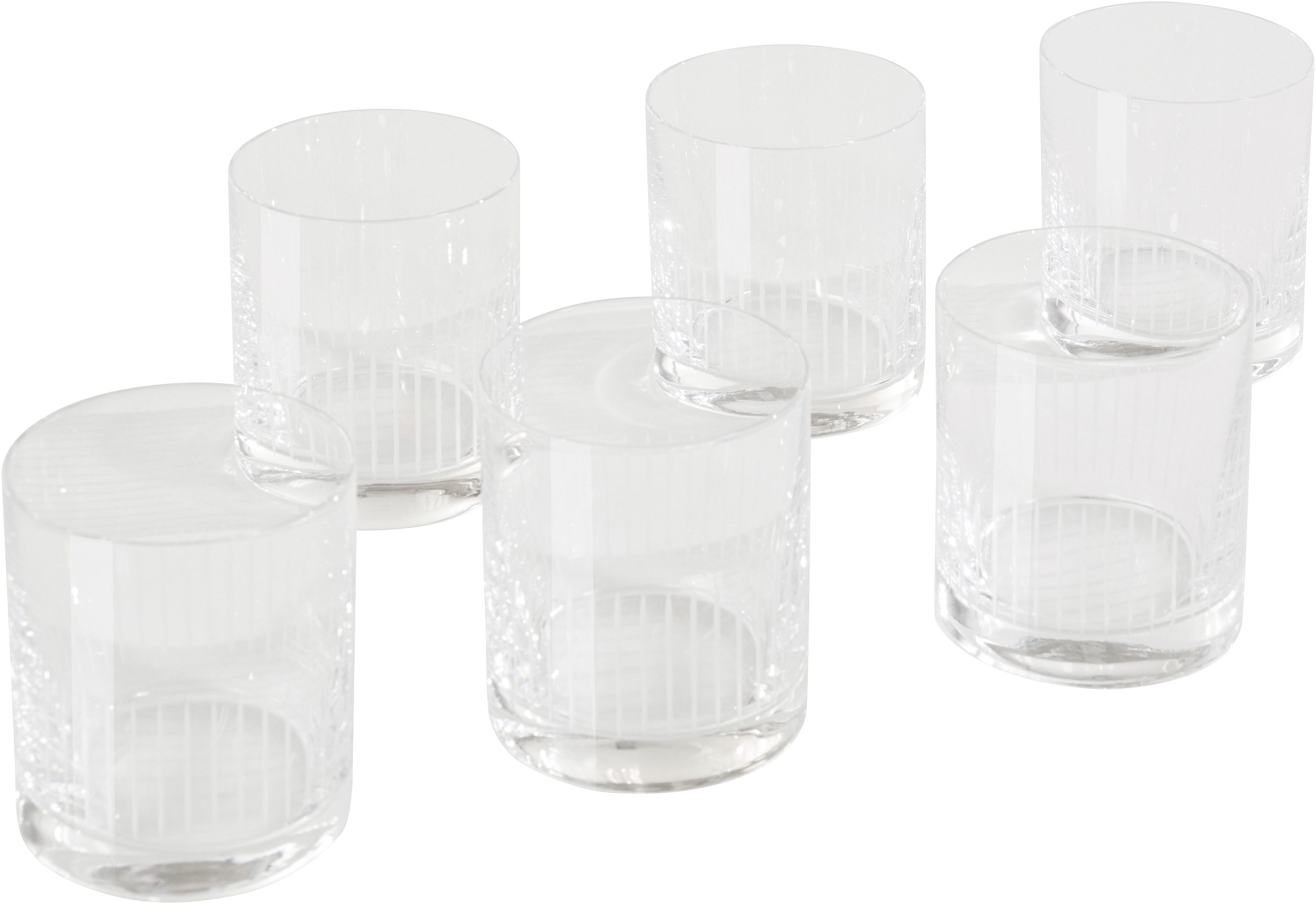 Guido Maria Kretschmer Home&Living Whiskyglas »Amélana«, (Set, 6 tlg.), 280... farblos