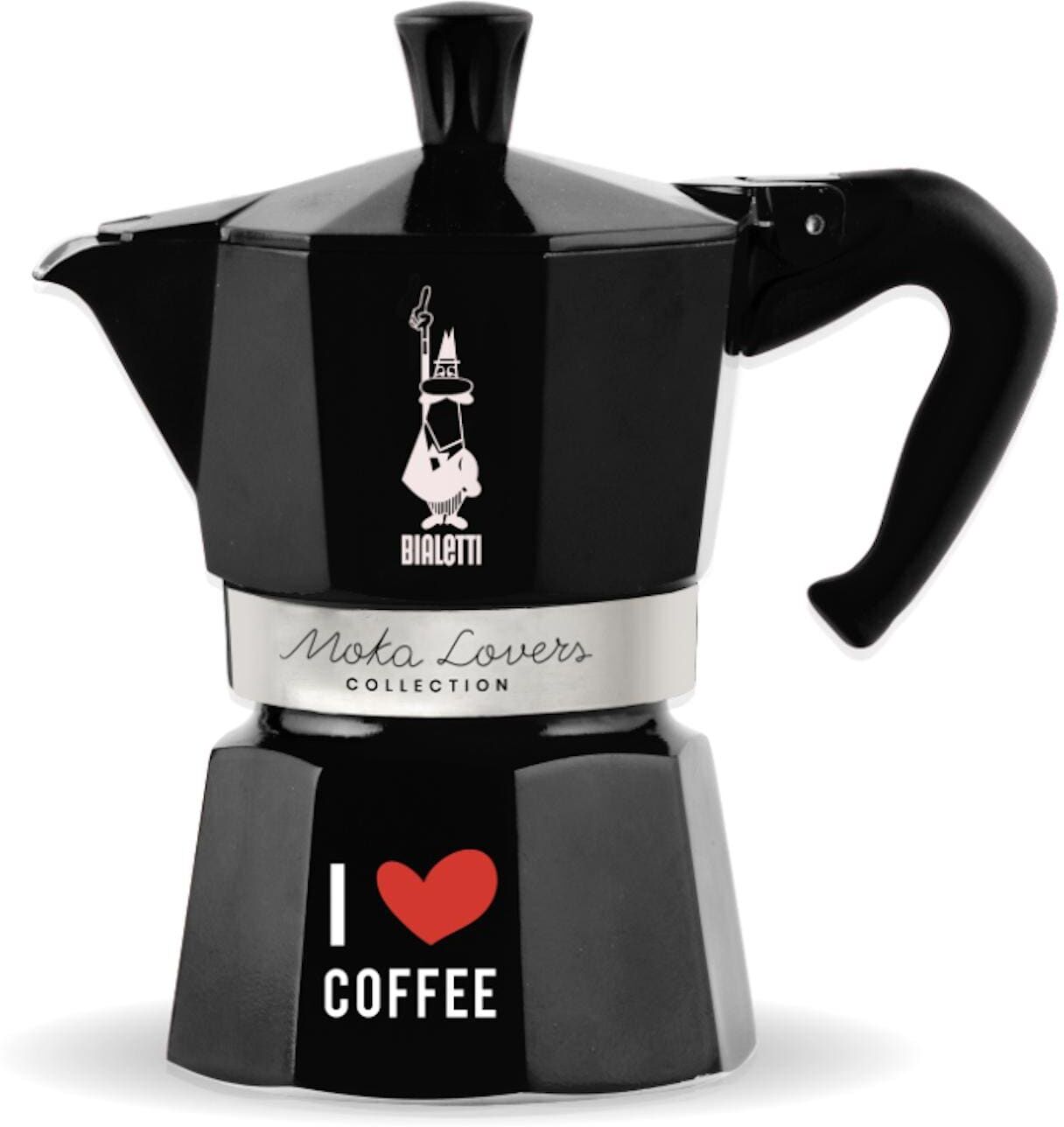 Bialetti Espressokocher »I love Coffee« schwarz