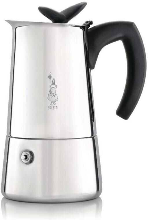 Bialetti Kaffeekanne »Musa 10 Tass« silberfarben Größe