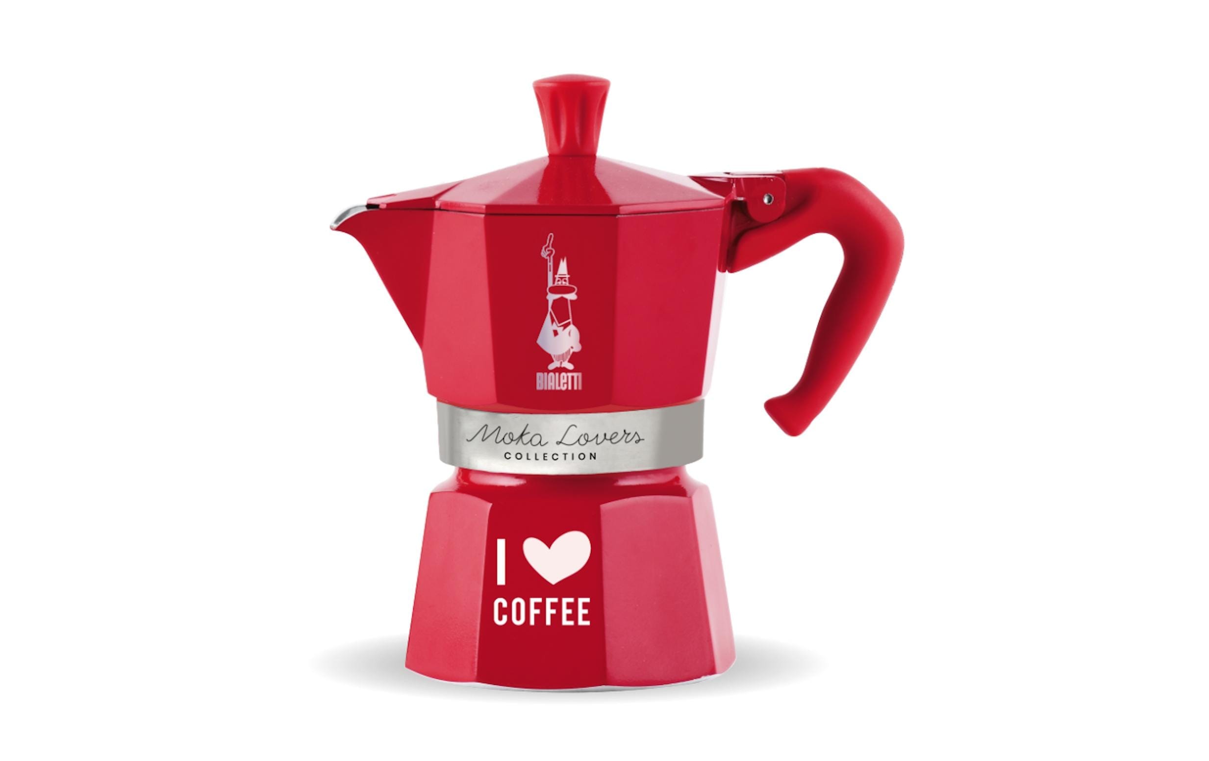 Bialetti Espressokocher »I love Coffee« rot Größe