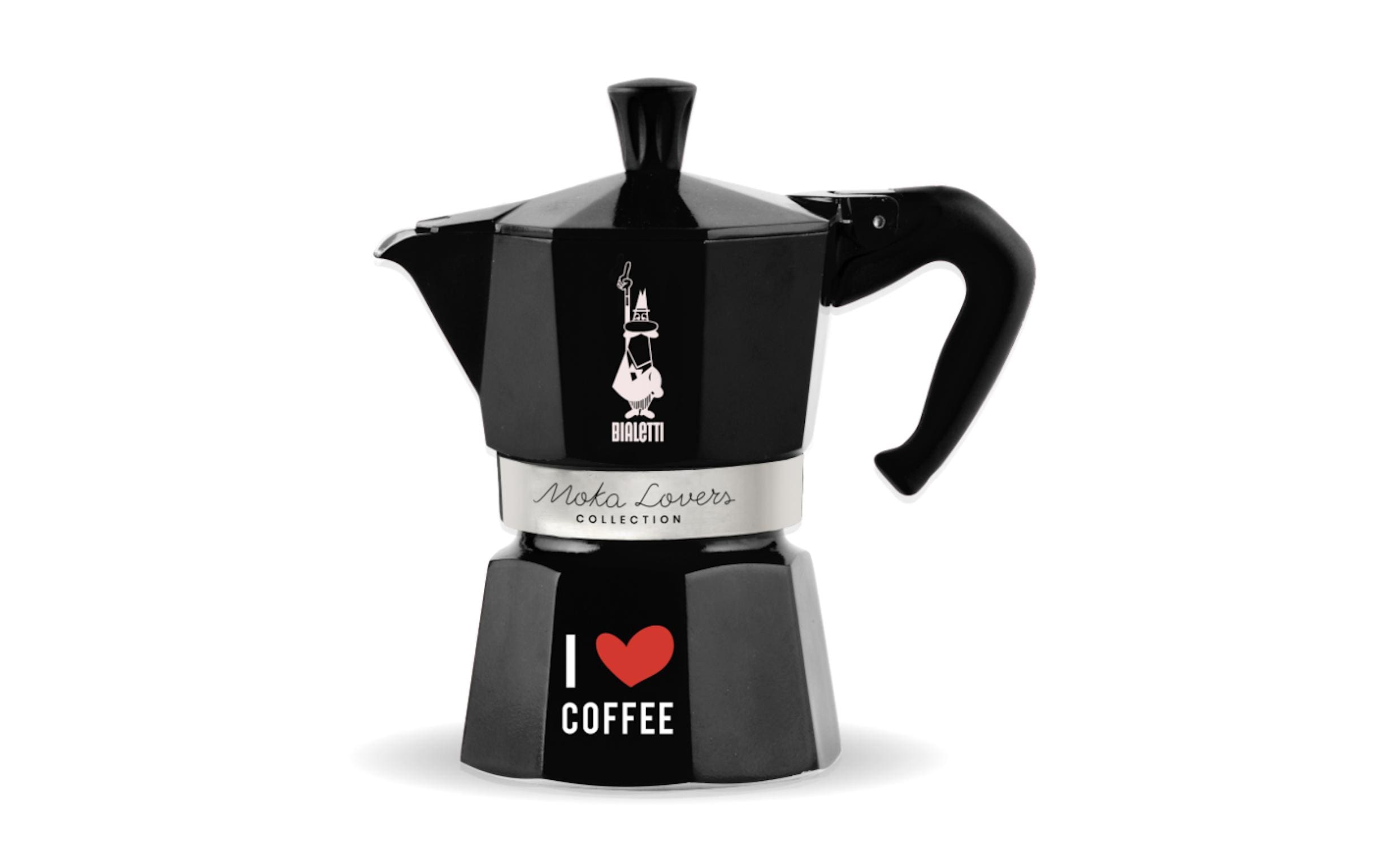 Bialetti Espressokocher »I love Coffee« schwarz Größe