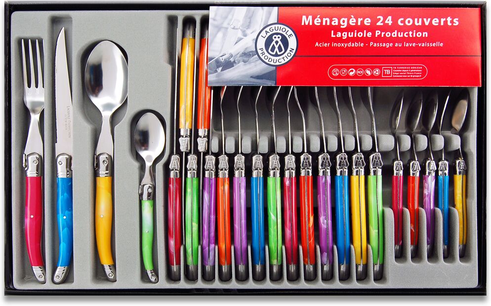 LAGUIOLE Besteck-Set mit 24 Teilen Tradition 438580 MEHRFARBIG