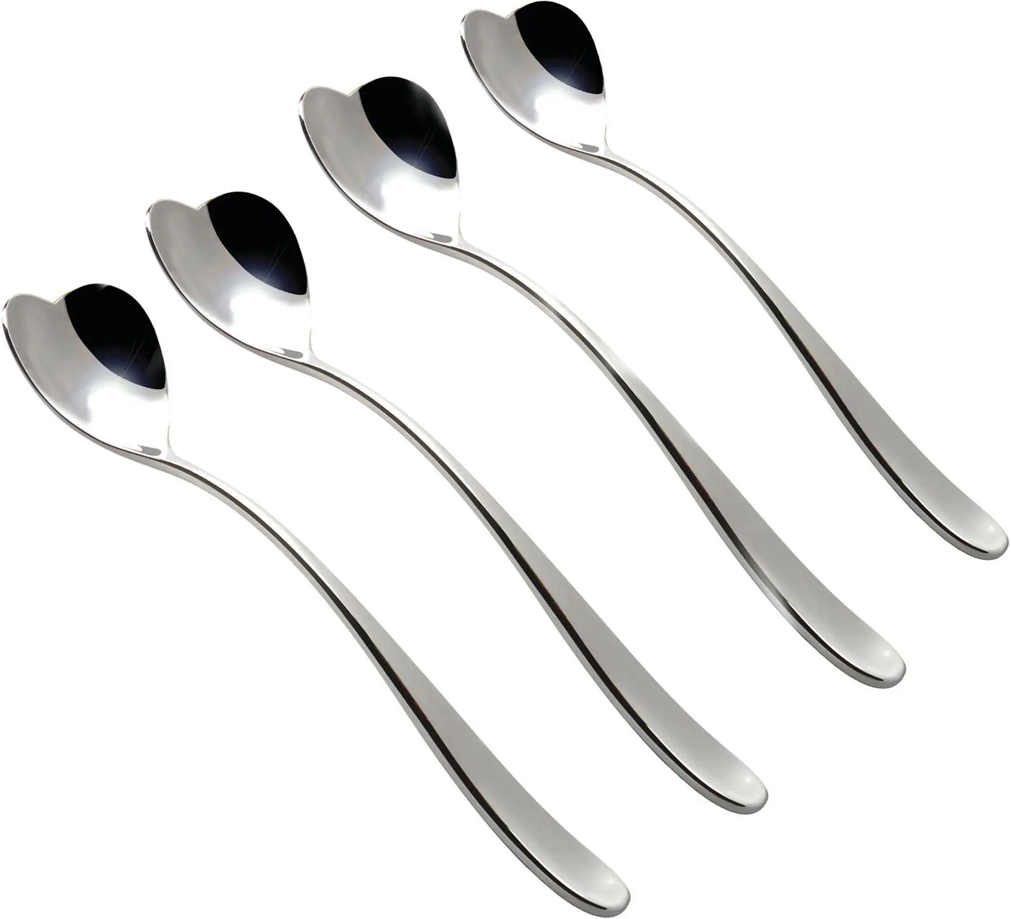 Alessi Big Love Eislöffel 4er-Set  grau