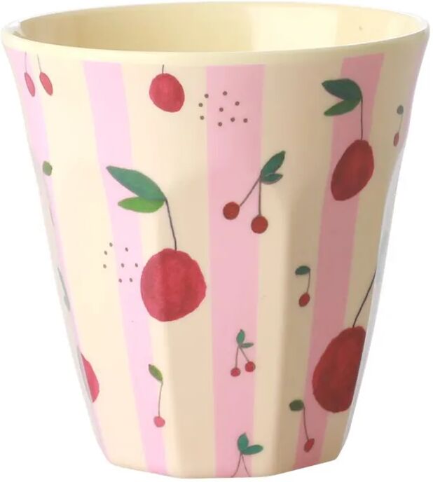 rice Melamin-Becher CHERRY MEDIUM in rosa/beige