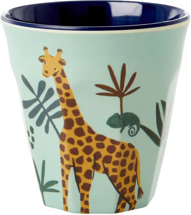 rice Melamin-Becher JUNGLE ANIMALS SMALL in hellblau/blau