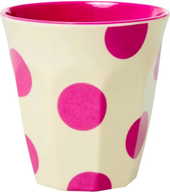 rice Melamin-Becher MEDIUM - DOTS in fuchsia