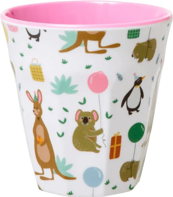 rice Melamin-Tasse PARTY ANIMAL small in rosa