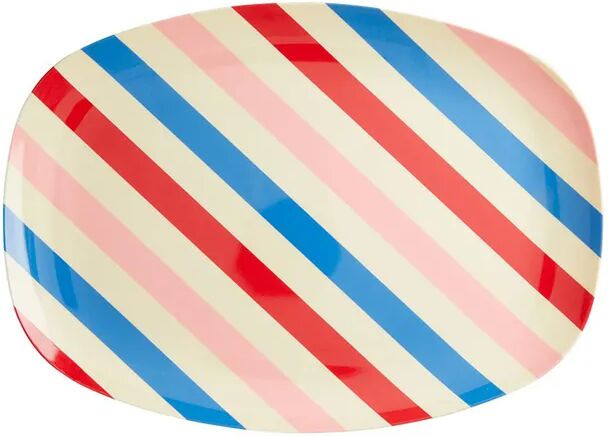 rice Melamin-Teller CANDY STRIPES (22x30) rechteckig