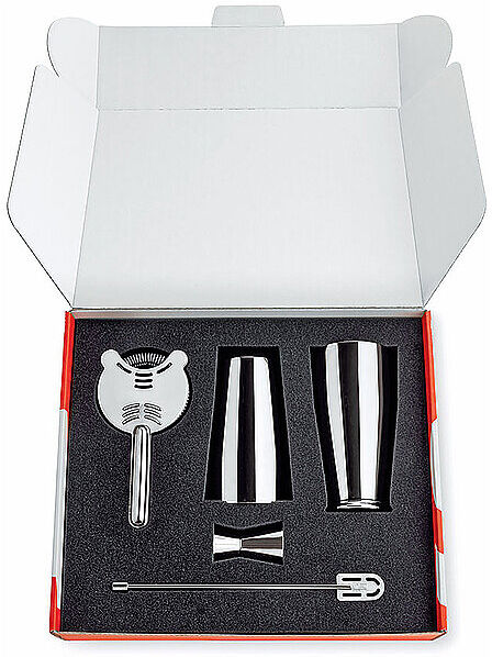 Alessi Bar Set Lunar Eclipse 4tlg silber   5050SET/1