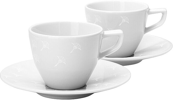 JOOP Espressotasse mit Untertasse 2er 0,08l Faded Cornflower Weiss weiß   13885-522008