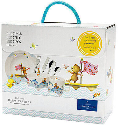 Villeroy & Boch Kinder Porzellanset Happy as a Bear 7tlg. bunt   Kinder   14-8664