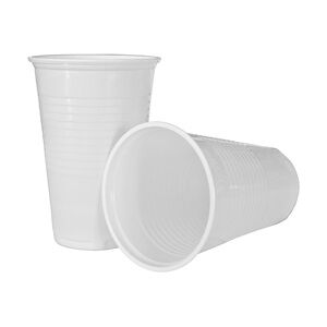 500 Becher Plastikbecher Kunststoff weiß, 0,2l, PP
