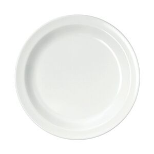 10x WACA Dessertteller, Durchmesser 19,5 cm aus Melamin, Farbe: weiß