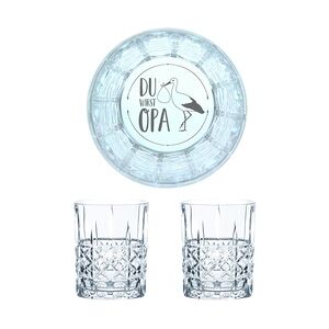 Nachtmann Whiskyglas mit Gravur Du Wirst Opa, 2er Set