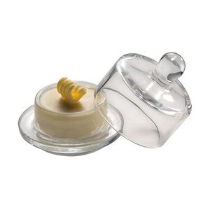 APS Butterservierer 15925, Glas, Ø 9 cm, H: 9 cm, 0,07 Liter