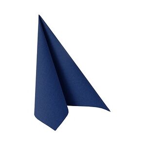 1000 Servietten dunkelblau `ROYAL Collection` 1/4-Falz 33 x 33 cm Stoffoptik