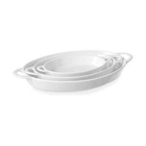 Hendi Gastro Tapasschale Porzellan, weiß - oval mit Handgriff 215x140x35 mm   Mindestbestellmenge 6 Stück