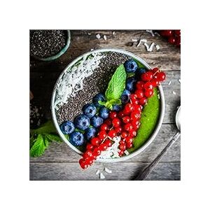 Weitere Deco-Glas Bild - Teller mit Beeren 30 x 30 cm