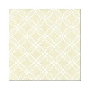 Papstar 250 Stück Servietten  ROYAL Collection  1/4-Falz 40 x 40 cm champagner  Circle Flowers