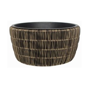 TrendLine Polyrattan Schale Ø 44 x 21 cm mit Einsatz