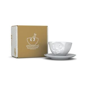 Tasse Och bitte weiß - 200 ml - FIFTYEIGHT Kaffeetasse - Dekor Weiß - 1 Stück